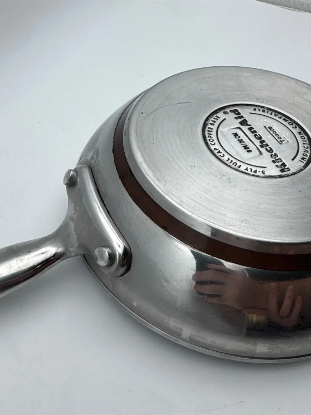 KitchenAid Stainless Steel 5-Ply Copper Base 8” Frying Pan Skillet Induction